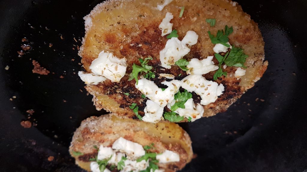 Crumbed Swede with Feta