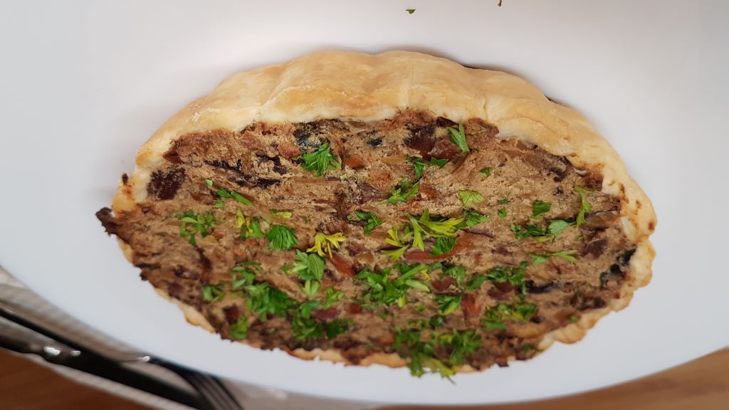 Chanterelle Quiche with Puff Pastry