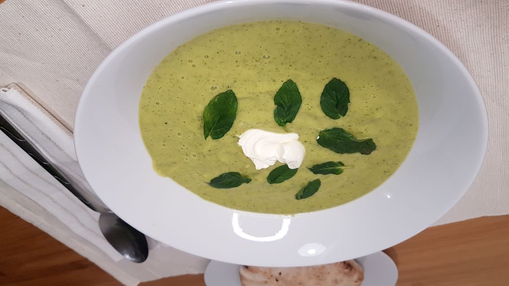 Courgette and Mint Soup