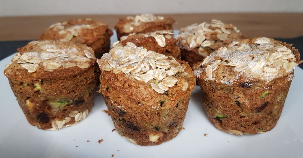 Zucchini Muffins with Chocolate Chips