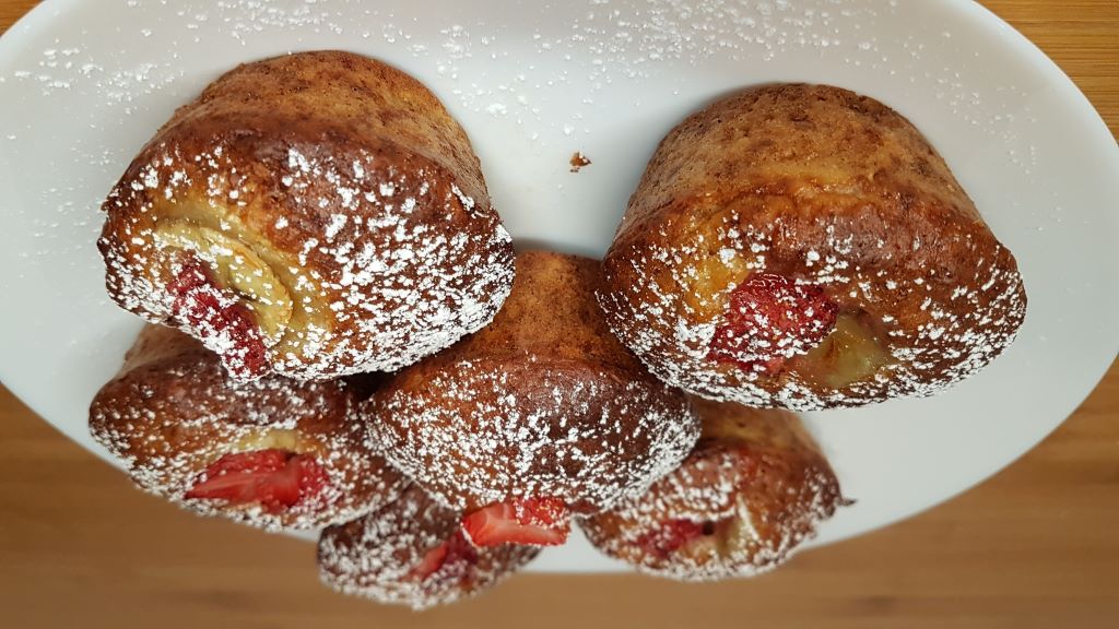 Strawberry Banana Morning Muffins