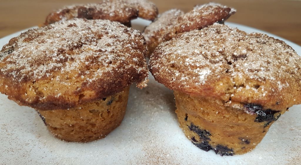 Blueberry Buttermilk Cinnamon Muffins